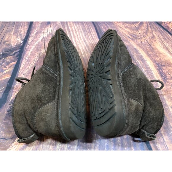 UGG Neumel #1001518 Brown Suede Boots Big Kids Boys 6 / 36 (k8q) - Picture 7 of 10